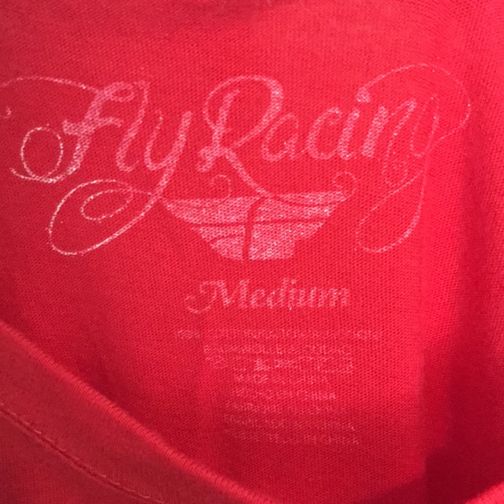 NWOT Fly Racing red t-shirt medium - Picture 3 of 3
